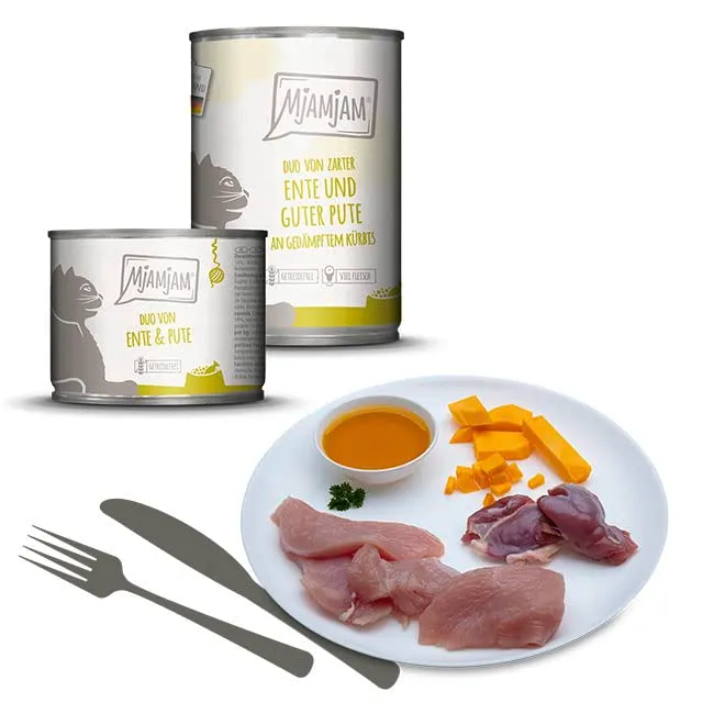 MjAMjAM Cibo Umido Premium per Gatti, Senza Cereali, Pacchetto Misto 6 x 200 g - immagine 4