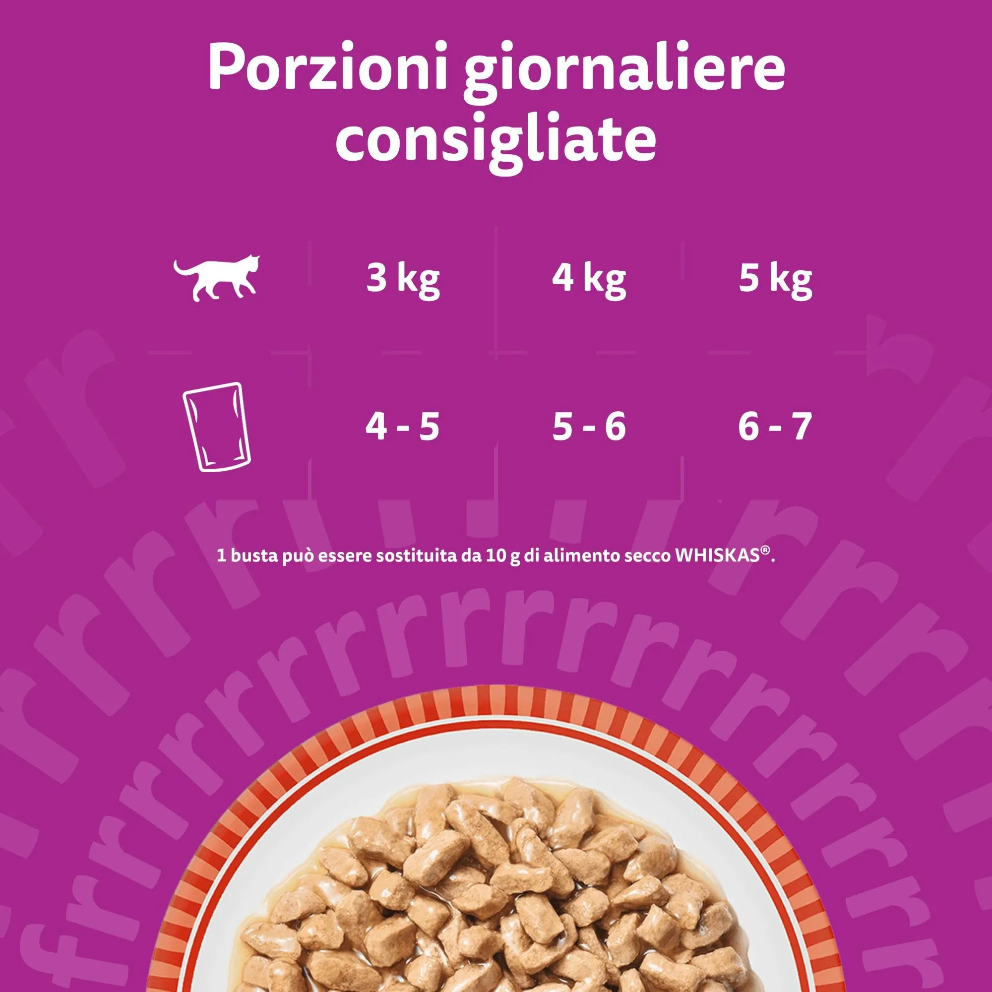 Whiskas Pranzetti Cibo Umido in Salsa per Gatti Adulti Carne 6x50g, confezione da 12 - immagine 7