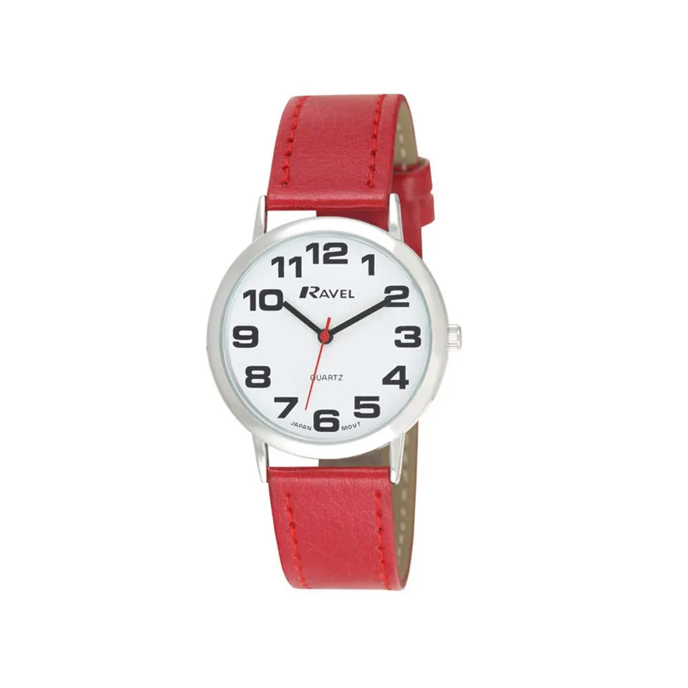Ravel Orologio Donna R0105.10.2 Quadrante Bianco e Argento con Cinturino Rosso - immagine 1