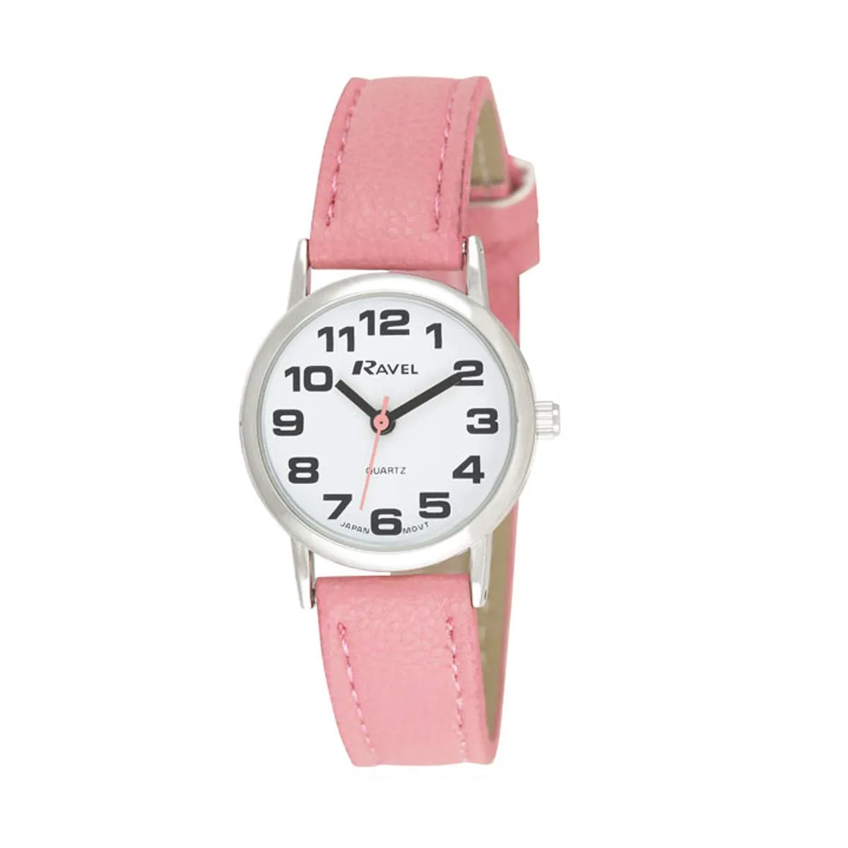 Ravel Orologio da Donna R0105.13.15LA - Quadrante Bianco, Cassa Argento, Cinturino Rosa - immagine 1