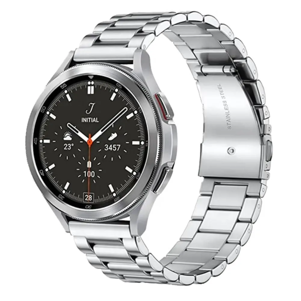 FOUUA Cinturini per Orologio in Acciaio Inossidabile con Sgancio Rapido 24mm Argento - immagine 1
