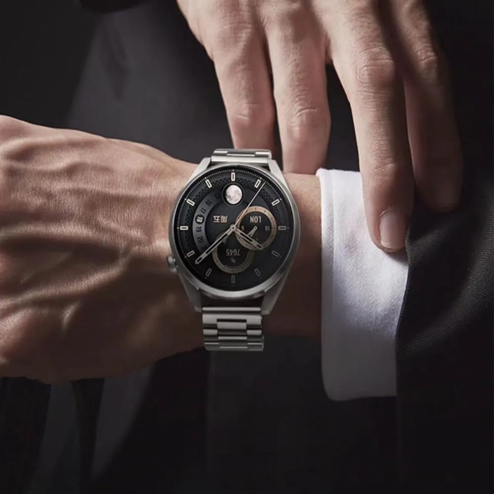 FOUUA Cinturino in Acciaio Inossidabile 22mm Argento con Sgancio Rapido per Orologi e Smartwatch - immagine 6