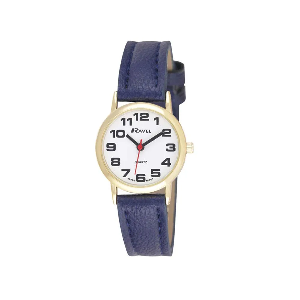 Ravel Orologio Donna Quadrante Bianco e Oro con Cinturino Blu R0105.26.2A - immagine 1