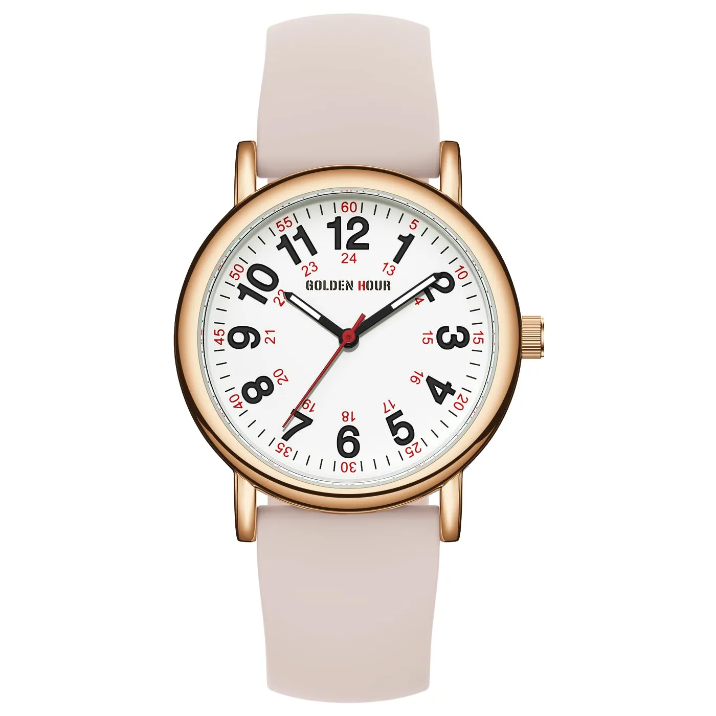 Golden Hour GH-1314 Orologio da Infermiere Impermeabile per Professionisti Medici e Studenti - immagine 2