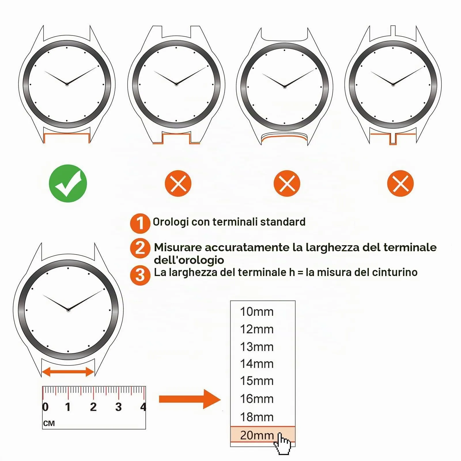 ANNEFIT Cinturino in Pelle 15mm per Orologi Donna, Fibbia in Acciaio Inossidabile Oro (Blu) - immagine 4