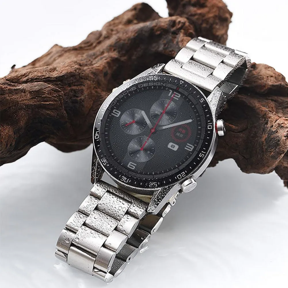 FOUUA Cinturini per Orologio in Acciaio Inossidabile con Sgancio Rapido per Donne e Uomini, Argento, 16mm - immagine 4