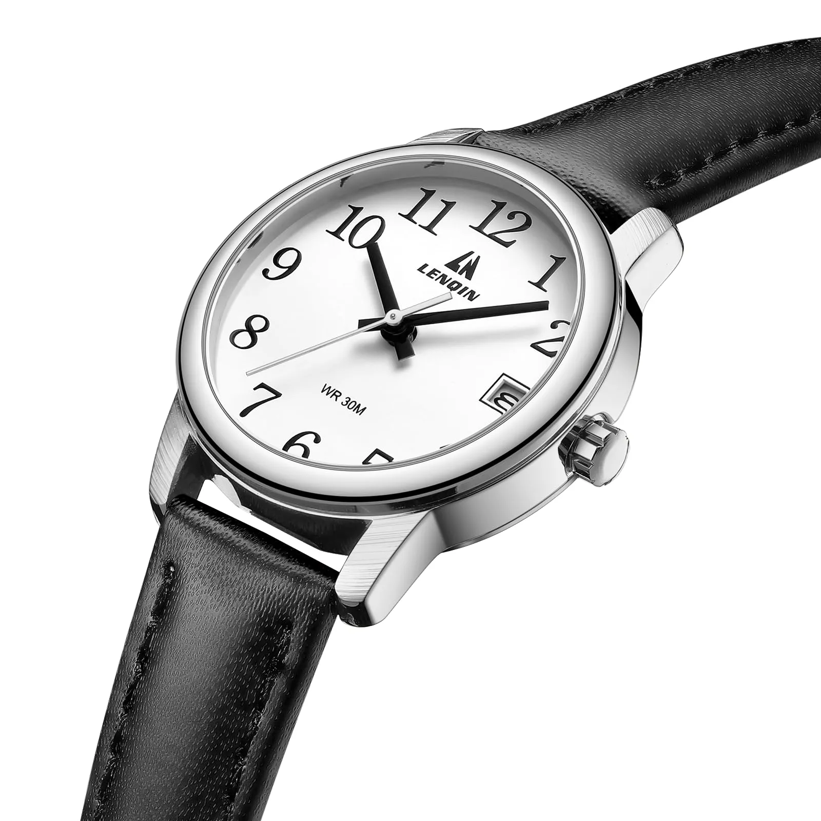 LN LENQIN Orologio Donna Analogico al Quarzo con Cinturino in Pelle Impermeabile L0133 - immagine 3