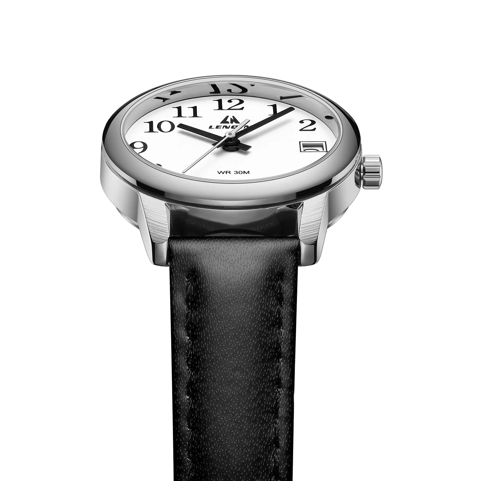 LN LENQIN Orologio Donna Analogico al Quarzo con Cinturino in Pelle Impermeabile L0133 - immagine 4