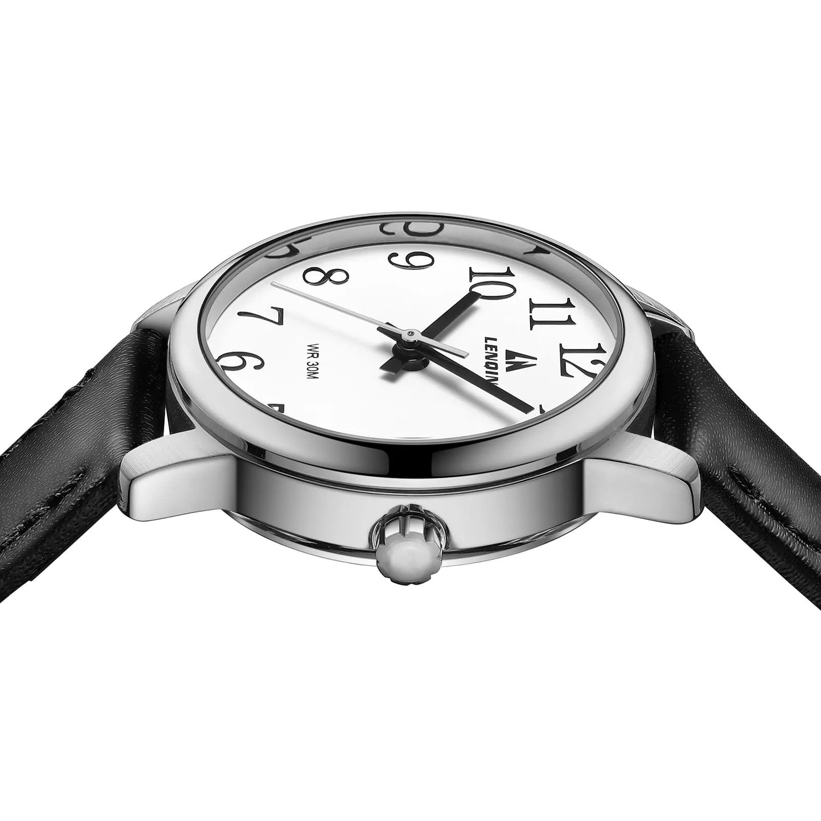 LN LENQIN Orologio Donna Analogico al Quarzo con Cinturino in Pelle Impermeabile L0133 - immagine 5
