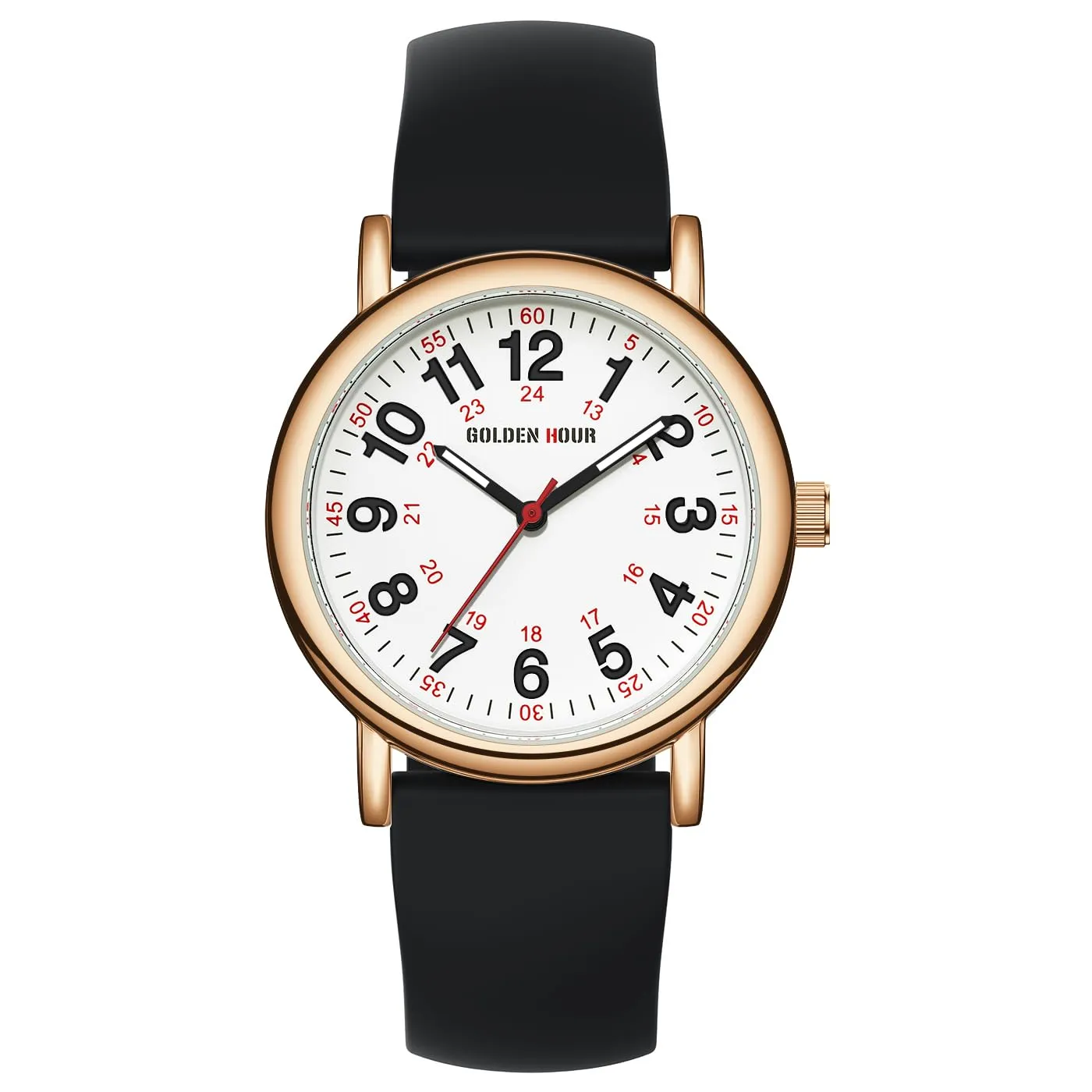 Golden Hour Orologio da Infermiere GH-1314 Impermeabile per Professionisti Medici e Studenti - immagine 2
