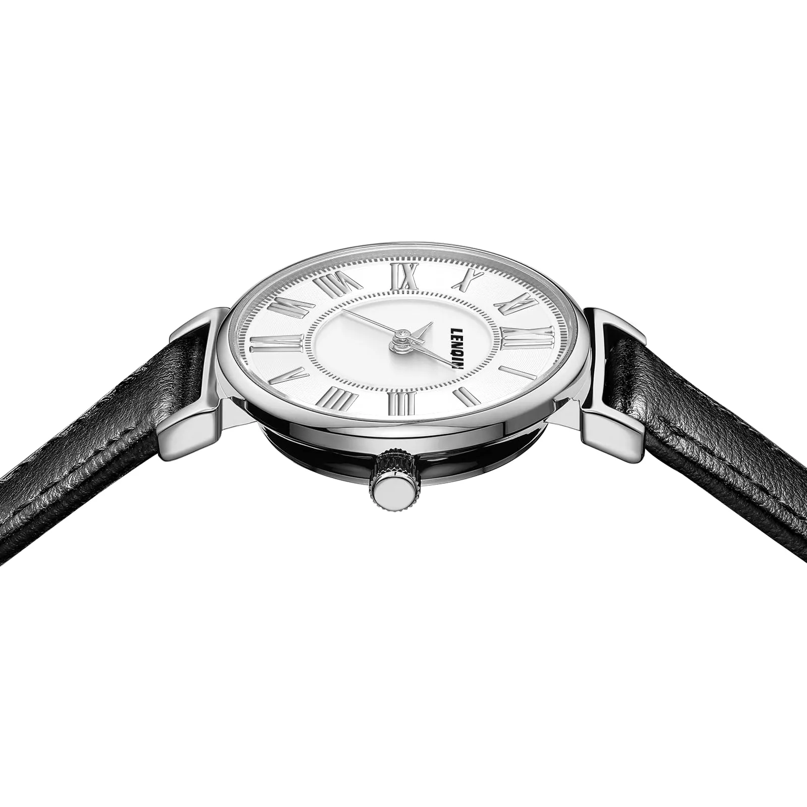 LN LENQIN Orologio Donna Analogico al Quarzo con Cinturino in Pelle 3ATM L0153 - immagine 5