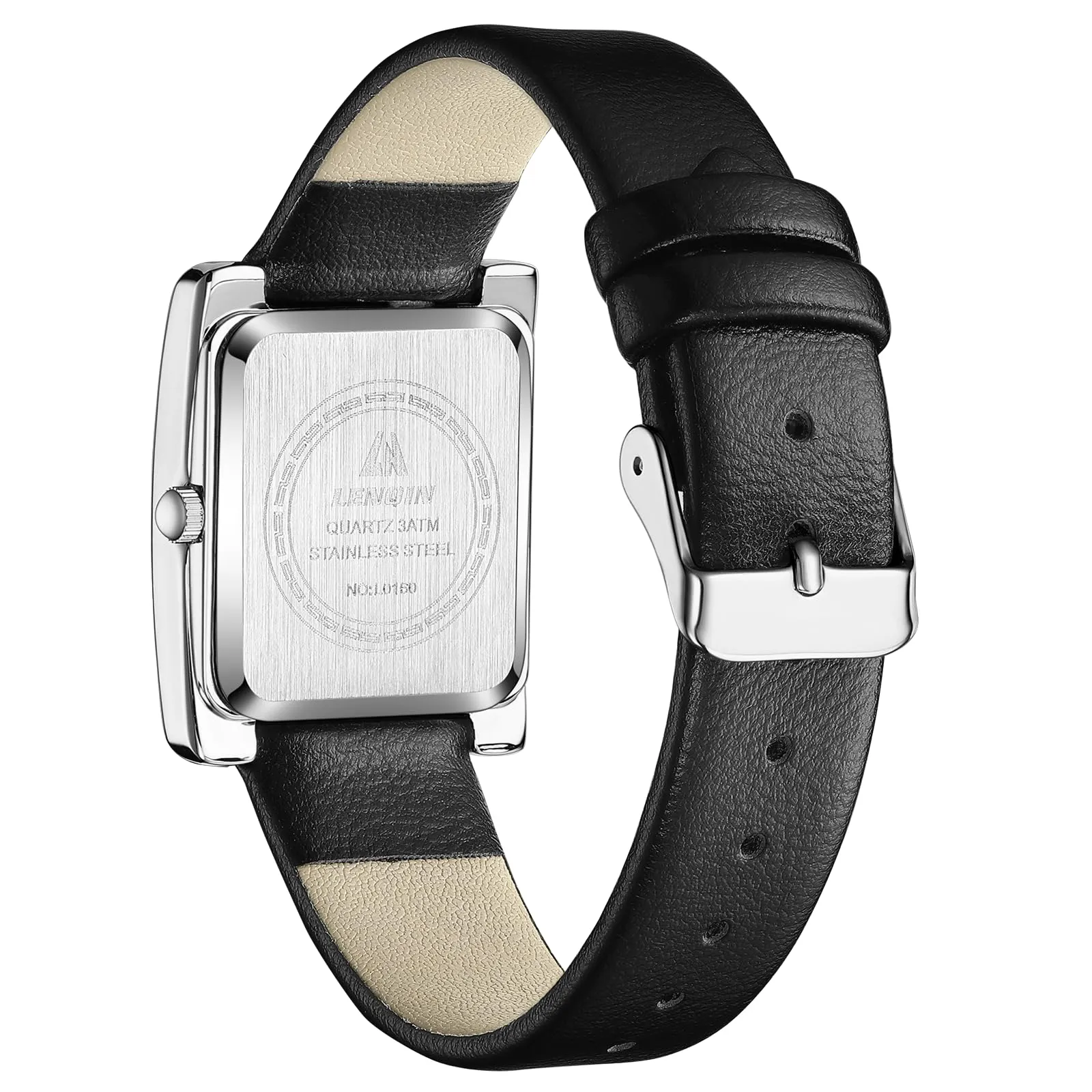 LN LENQIN Orologio Donna Analogico al Quarzo Cinturino Pelle 3ATM L0160 - immagine 2