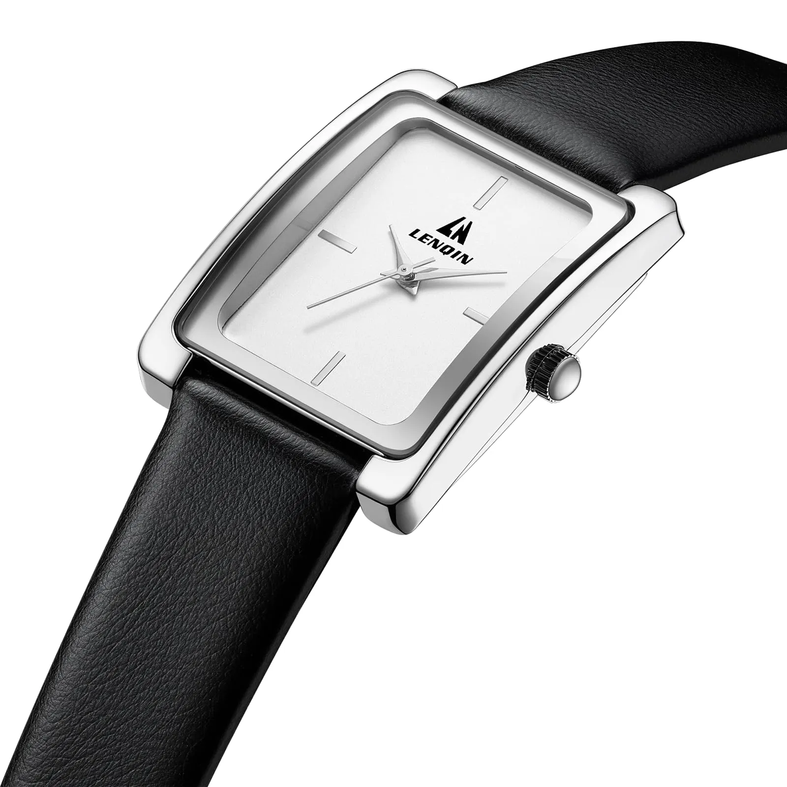 LN LENQIN Orologio Donna Analogico al Quarzo Cinturino Pelle 3ATM L0160 - immagine 3