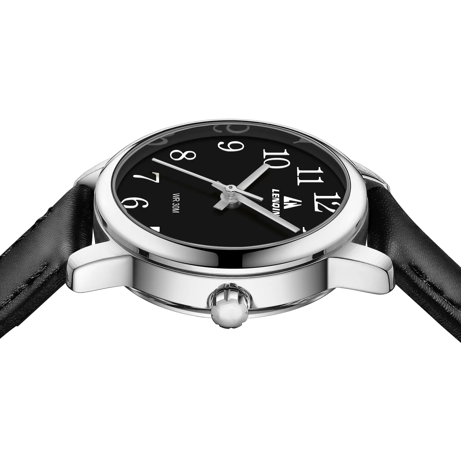 LN LENQIN Orologio Donna Analogico al Quarzo con Cinturino in Pelle 3ATM - immagine 5