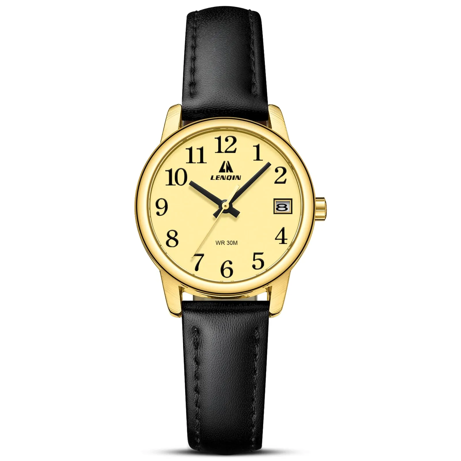 LN LENQIN Orologio Donna Analogico al Quarzo Cinturino Pelle 3ATM L0133 - immagine 1