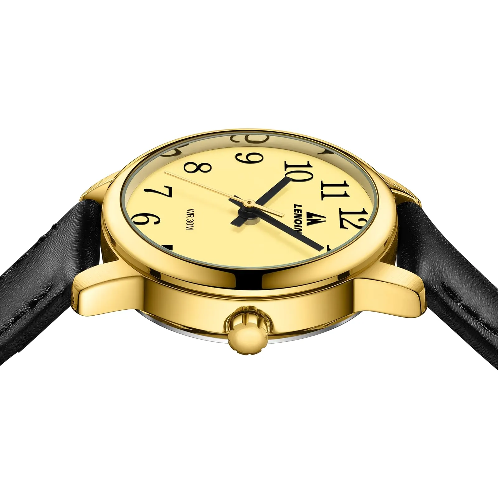 LN LENQIN Orologio Donna Analogico al Quarzo Cinturino Pelle 3ATM L0133 - immagine 5