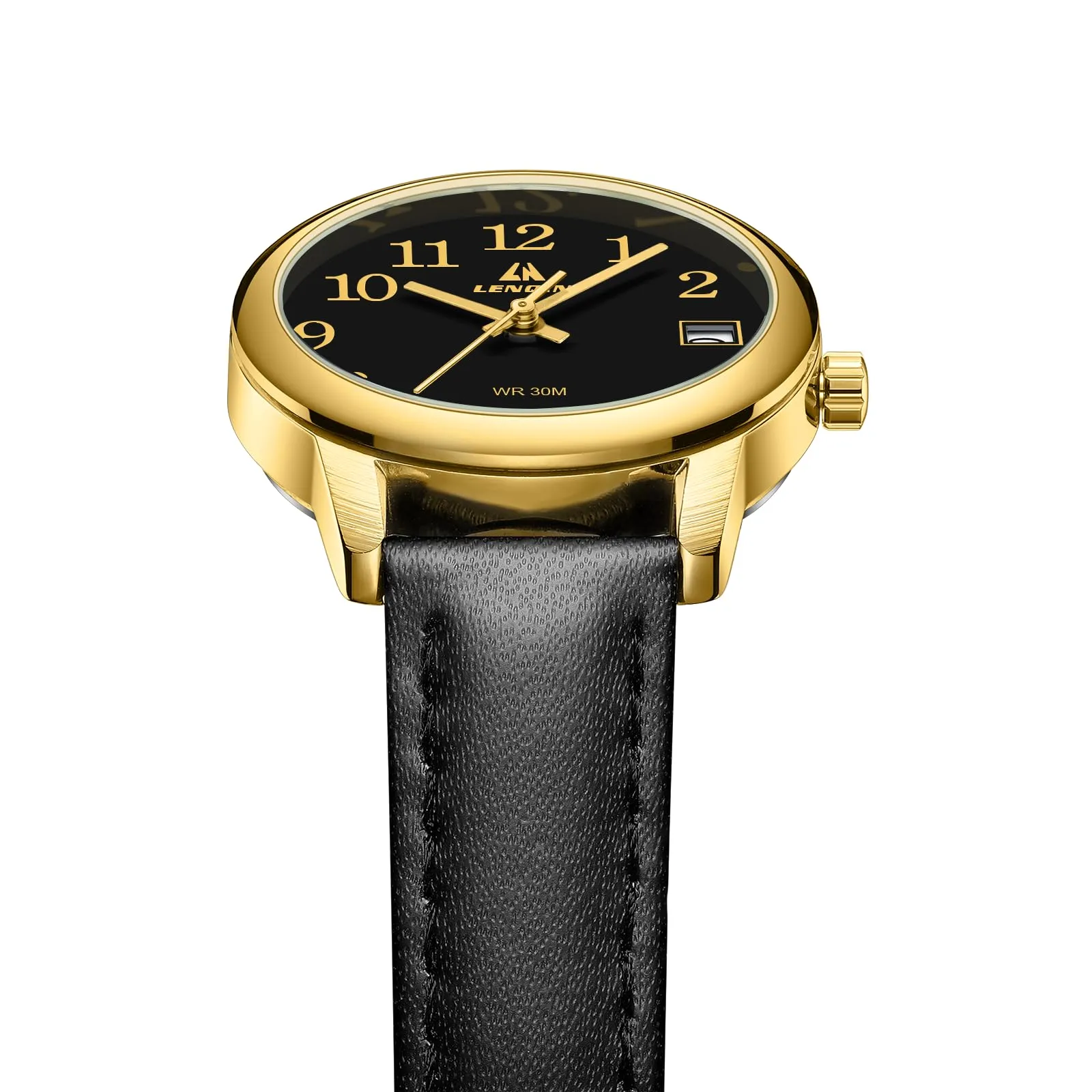 LN LENQIN Orologio Donna Analogico al Quarzo Cinturino in Pelle 3ATM L0133 - immagine 4