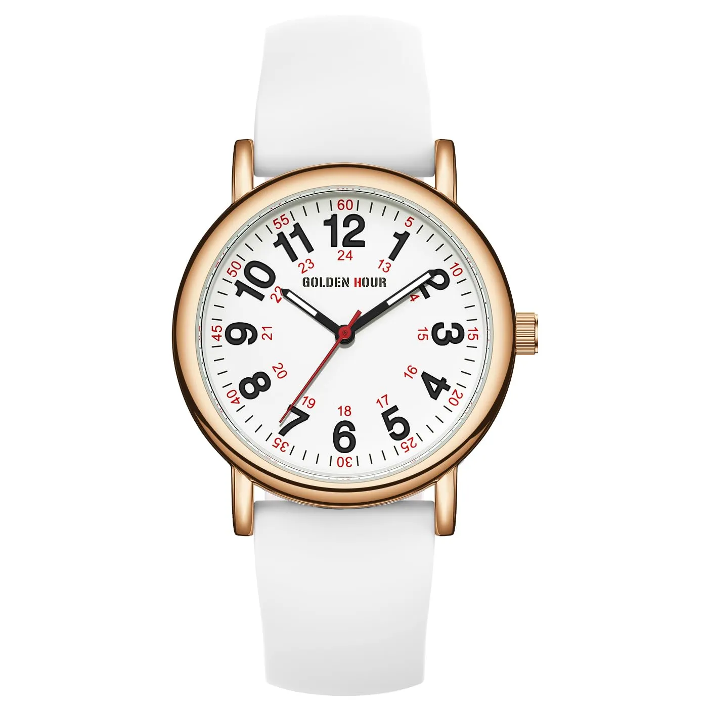 Golden Hour GH-1314 Orologio da Infermiere Impermeabile per Professionisti Medici e Studenti - immagine 2