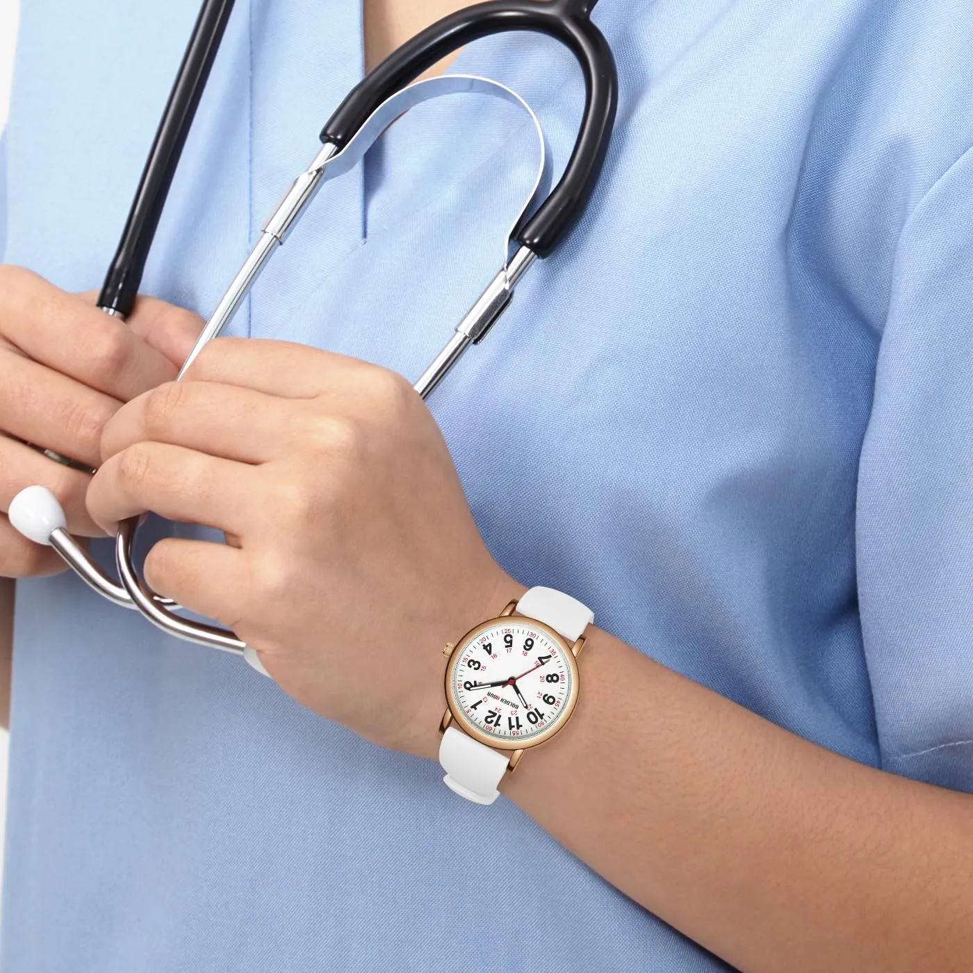 Golden Hour GH-1314 Orologio da Infermiere Impermeabile per Professionisti Medici e Studenti - immagine 7