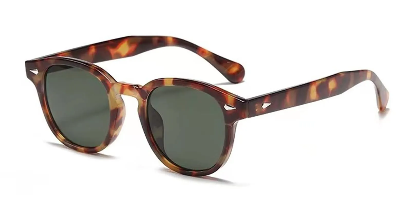 LHSDMOAT Occhiali da sole sportivi vintage anni '70 rotondi UV400 stile Depp per uomo e donna - immagine 1