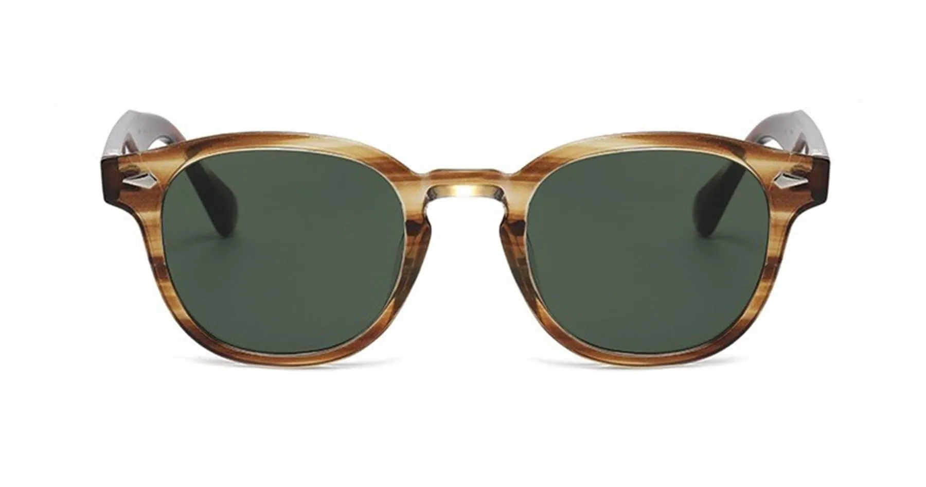 LHSDMOAT Occhiali da sole sportivi vintage anni '70 rotondi UV400 stile Depp per uomo e donna - immagine 2