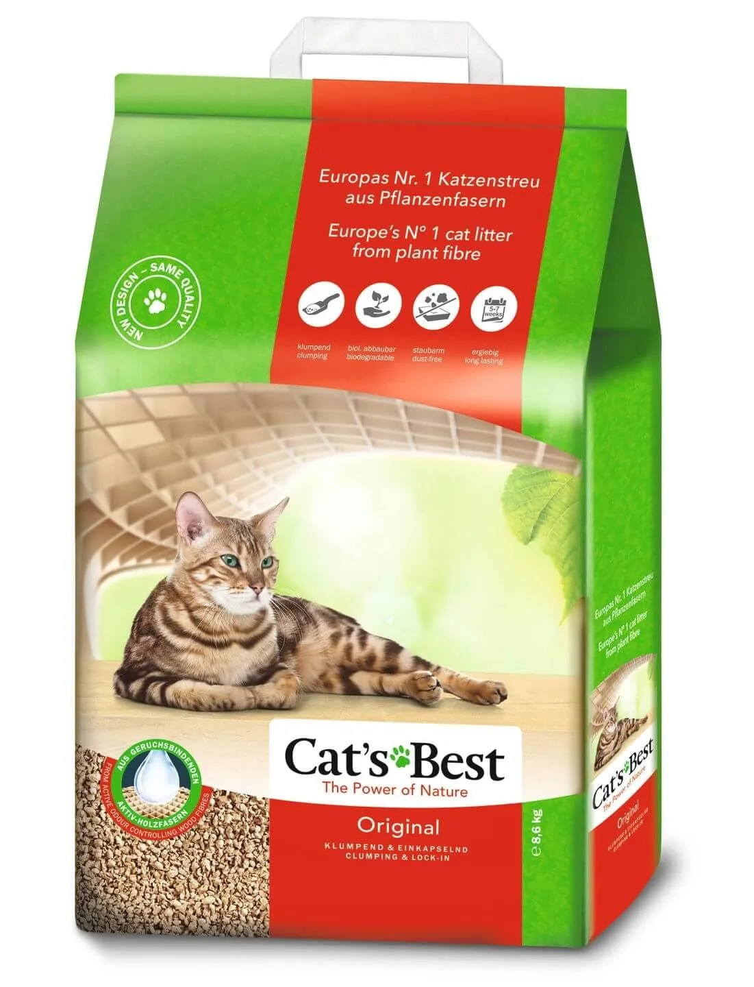 Cat's Best Lettiera per Gatti, 20L / 8,6kg - immagine 1
