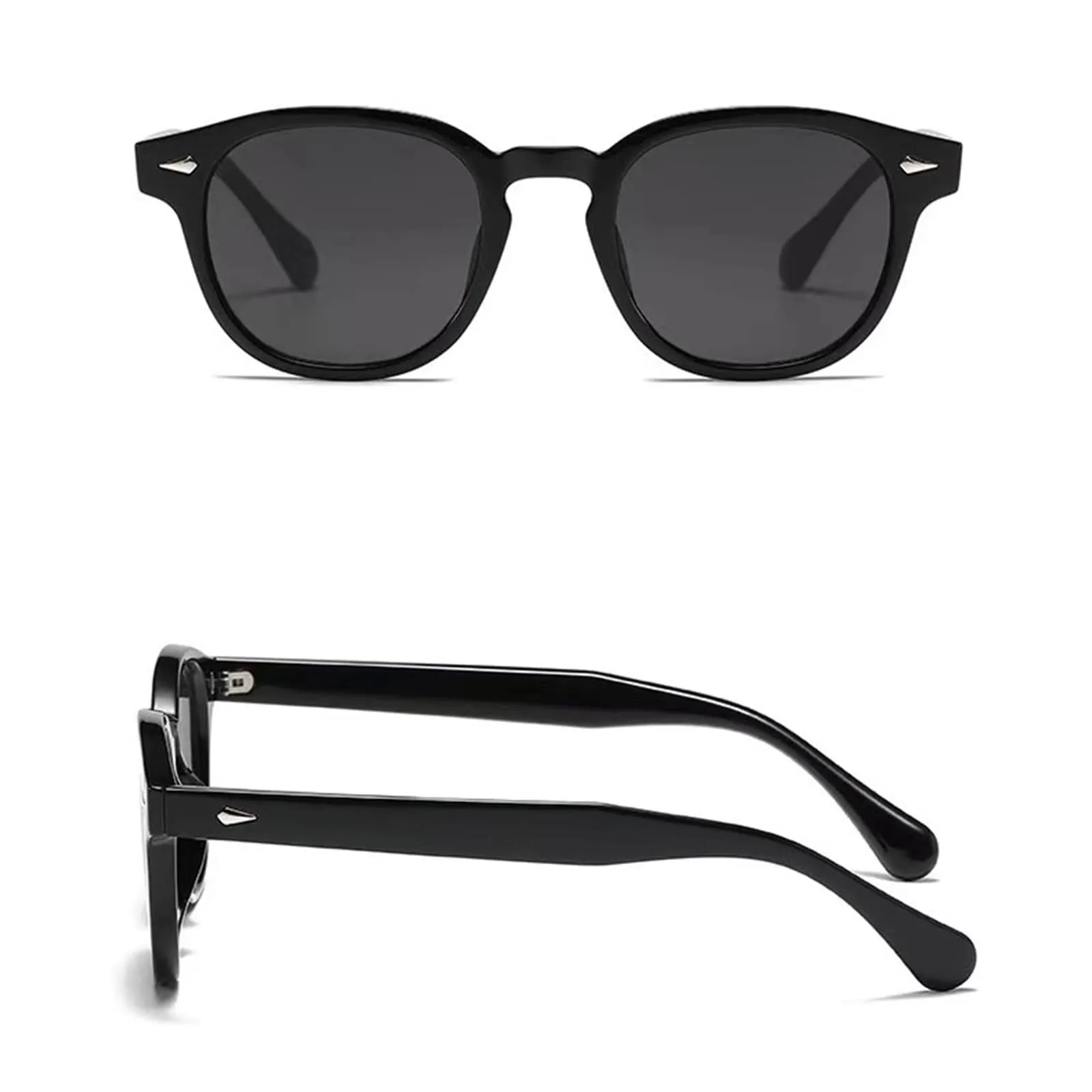 LHSDMOAT Occhiali da sole sportivi vintage anni '70 rotondi UV400 stile Depp per uomo e donna - immagine 2