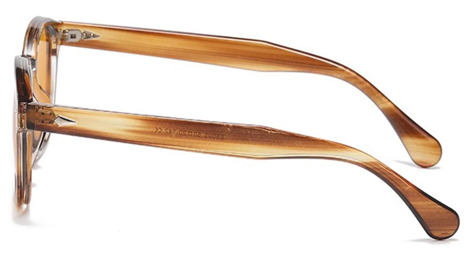 LHSDMOAT Occhiali da sole sportivi vintage anni '70 rotondi UV400 stile Depp TR5095K - immagine 4