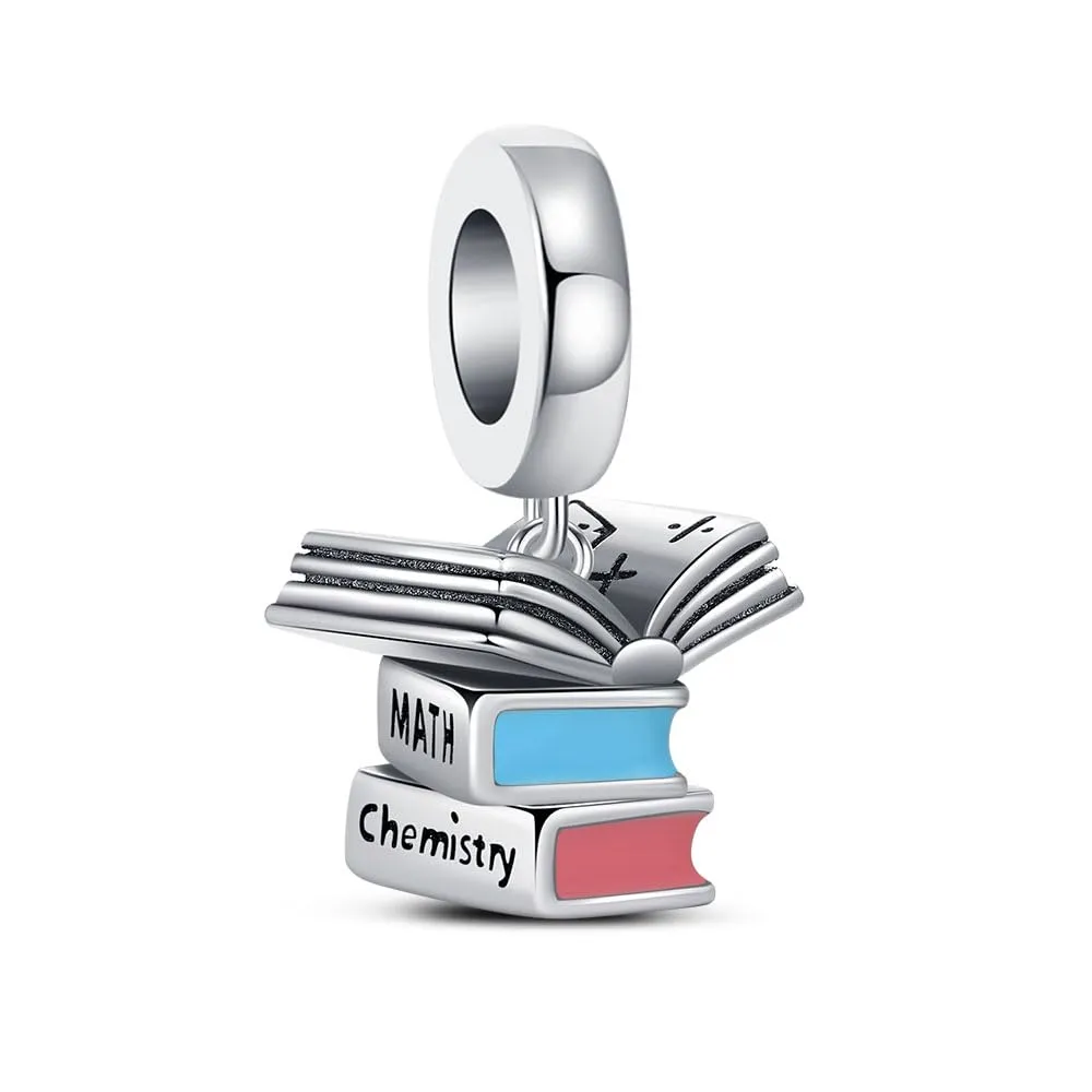 KEQ 2026 Cuore Per Laurea Diploma Charm in Argento Sterling 925 per Braccialetti e Collane Europei - immagine 1