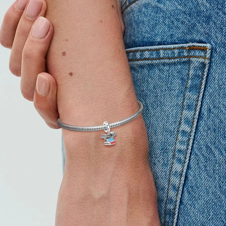 KEQ 2026 Cuore Per Laurea Diploma Charm in Argento Sterling 925 per Braccialetti e Collane Europei - immagine 3