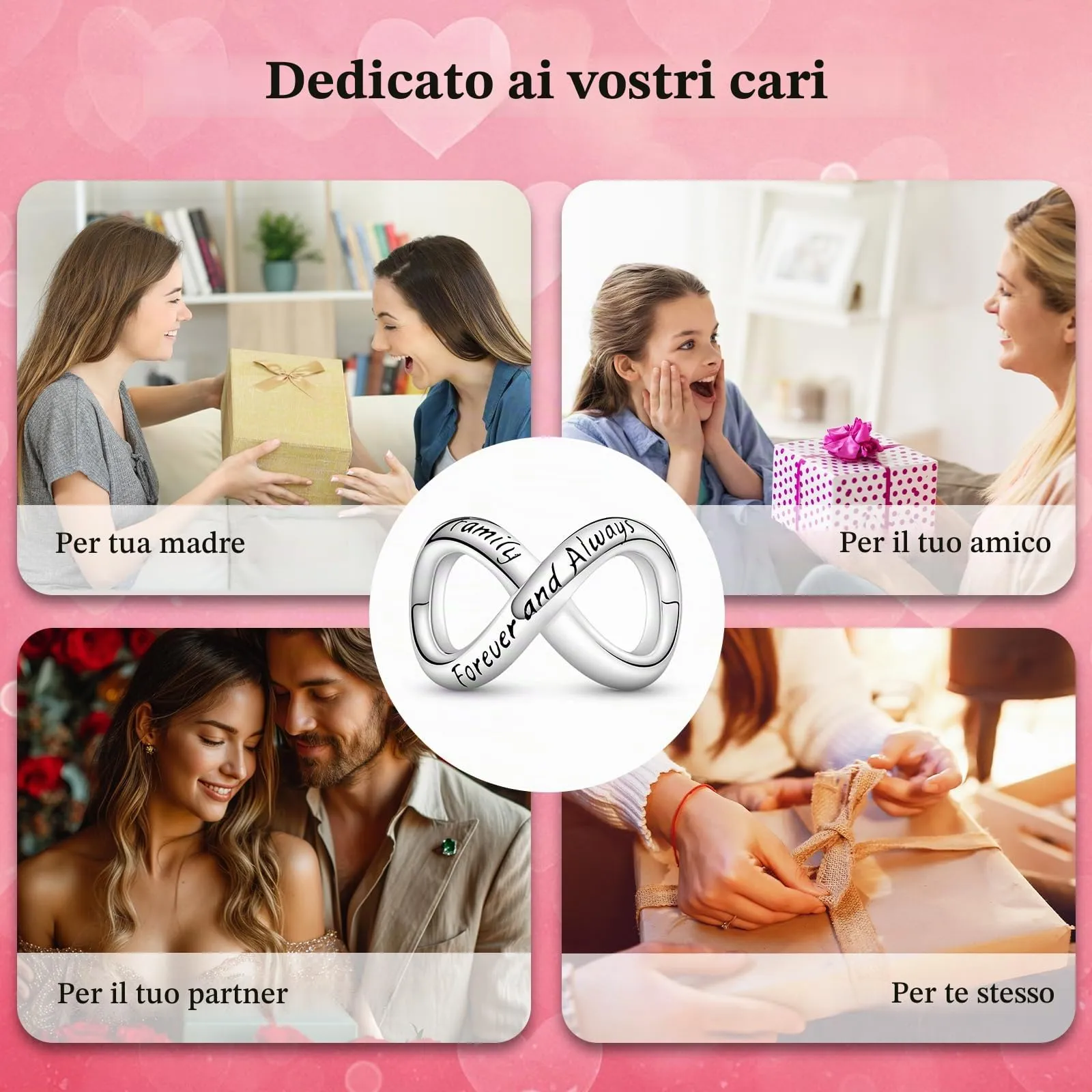 J.Fée Ciondoli Charm per Bracciali e Collane in Argento 925 da Donna - immagine 8