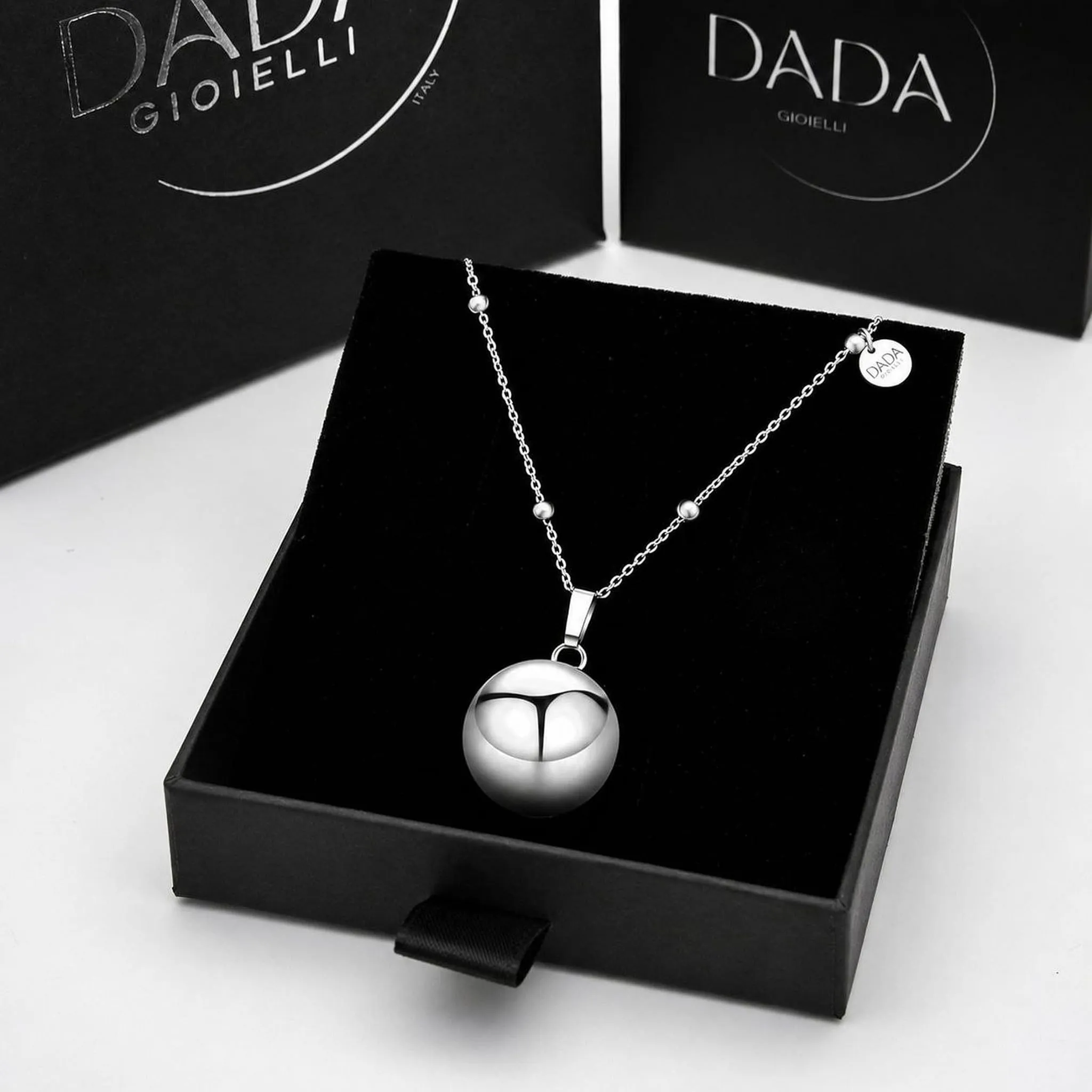 Dada Gioielli Collana Richiamo Angeli Gravidanza Sonoro, Sfera Rodiata - immagine 7