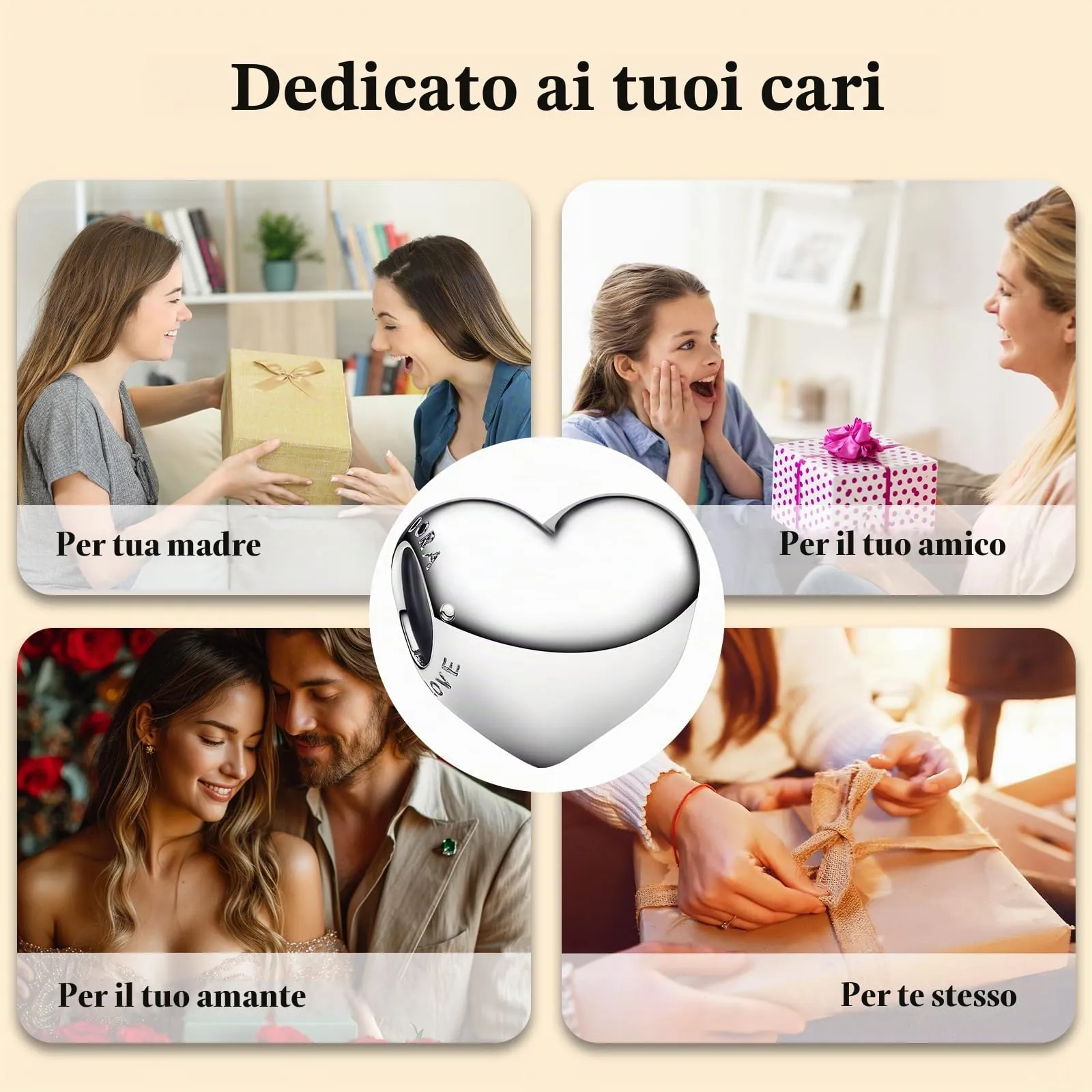 J.Fée Ciondoli Charm per Bracciali e Collane in Argento 925 da Donna - immagine 8