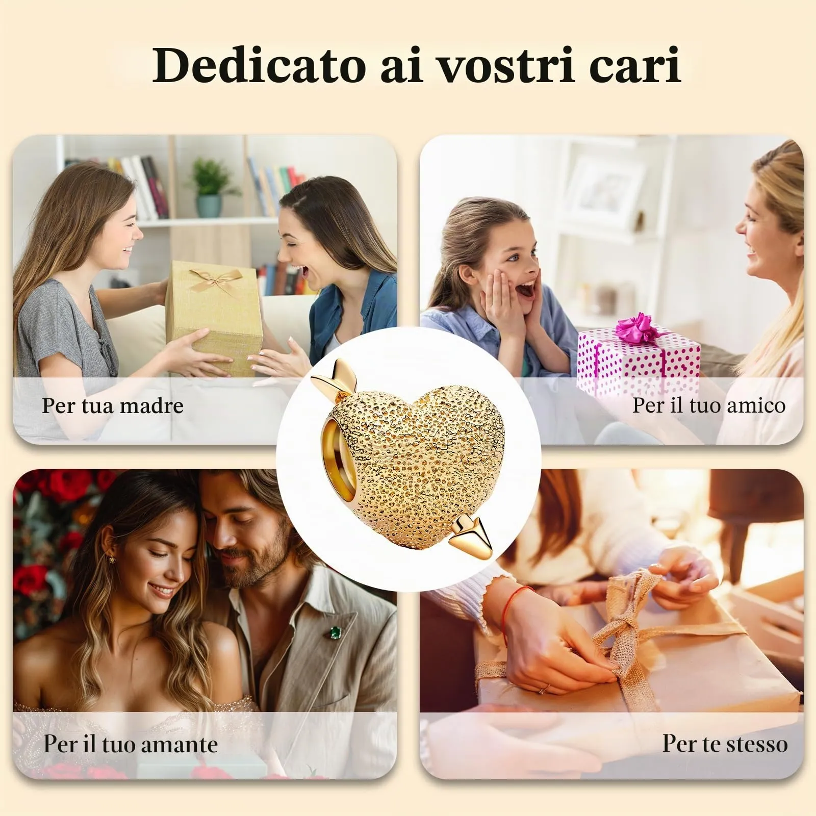 J.Fée Ciondoli Charm per Bracciali e Collane in Argento 925 da Donna - immagine 8