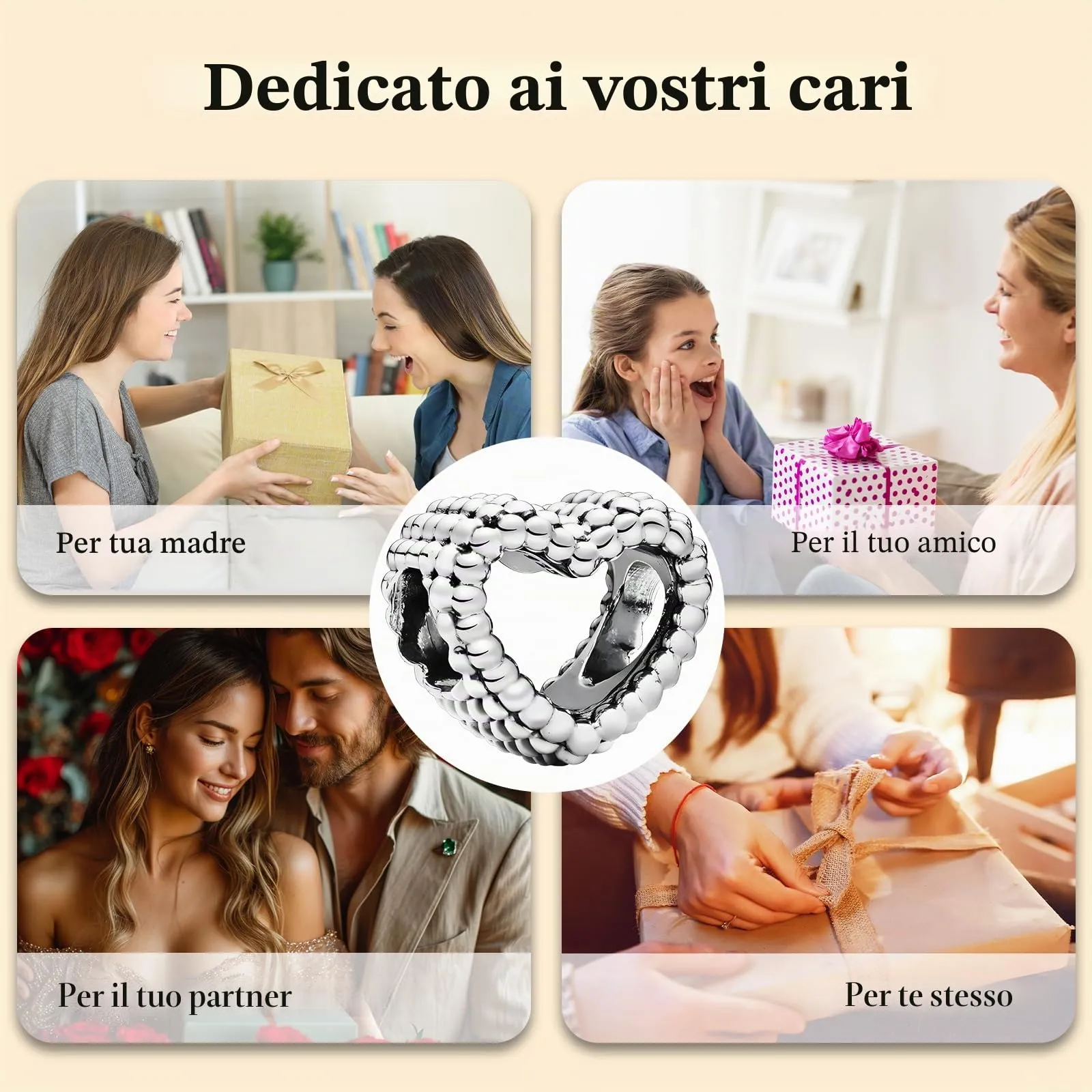 J.Fée Ciondoli Charm per Bracciali e Collane in Argento 925 per Donna - immagine 8