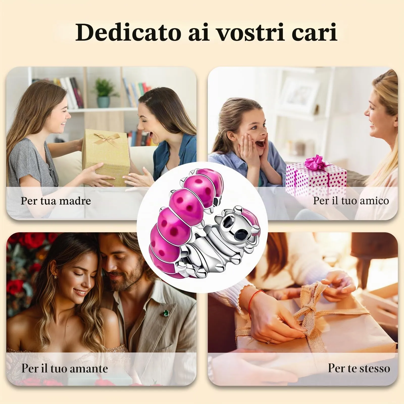 J.Fée Ciondoli Charm per Bracciali e Collane in Argento 925 da Donna - immagine 8