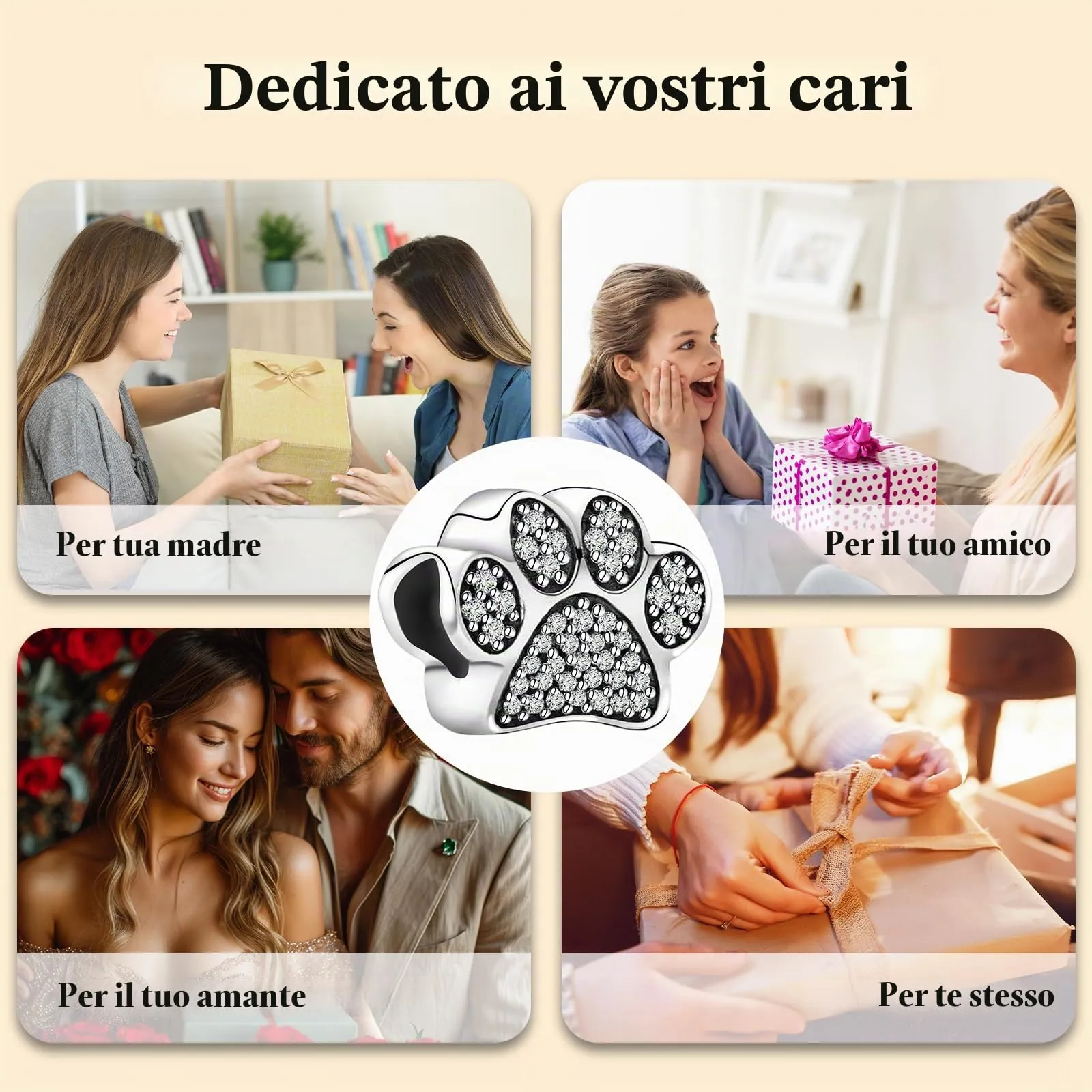 J.Fée Ciondolo Charm in Argento 925 per Bracciali e Collane Donna - immagine 8