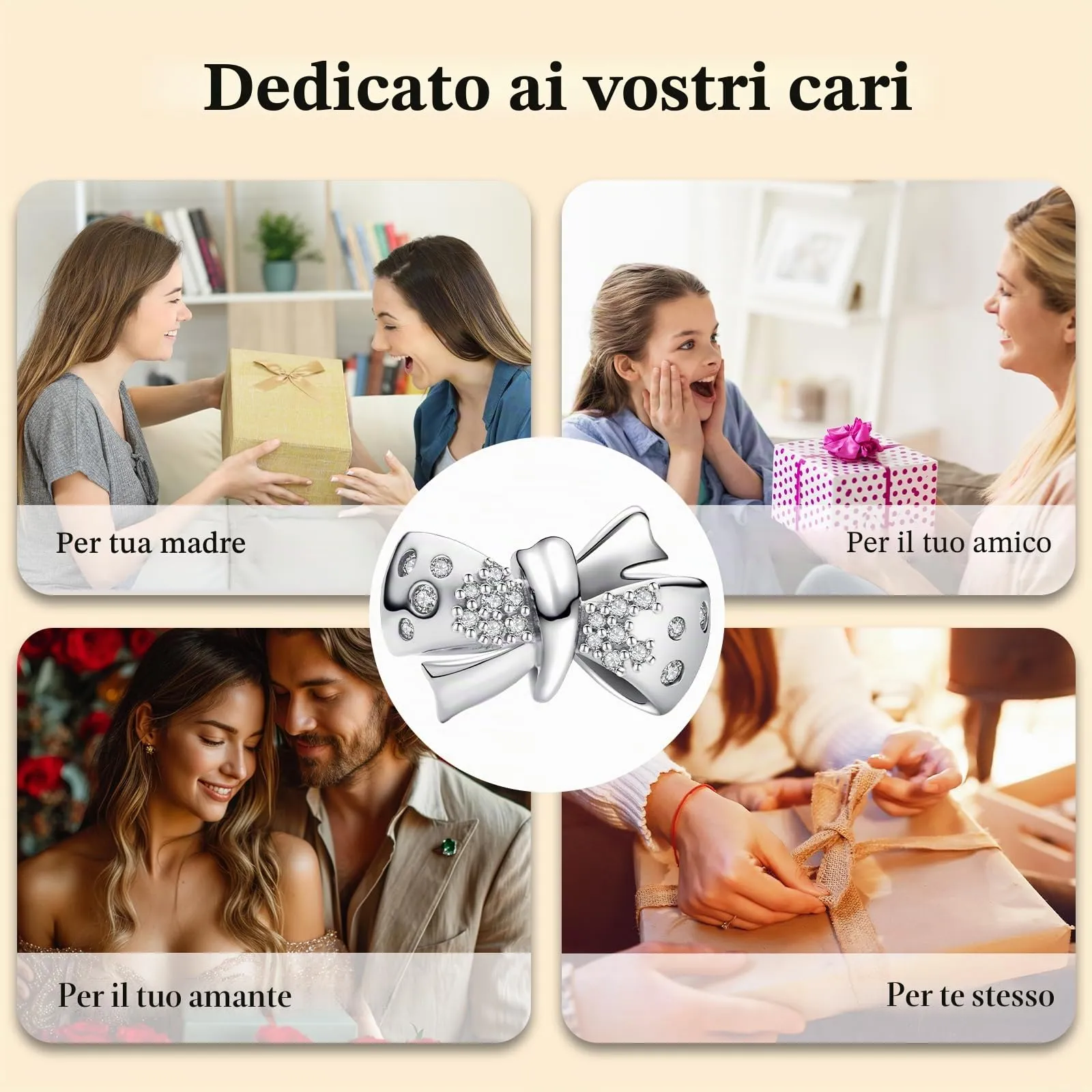 J.Fée Ciondoli Charm per Bracciali e Collane in Argento 925 da Donna - immagine 8