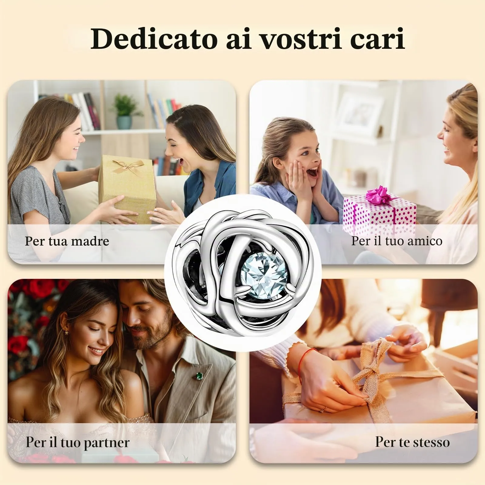 J.Fée Ciondoli Charm per Bracciali e Collane in Argento 925 da Donna - immagine 8