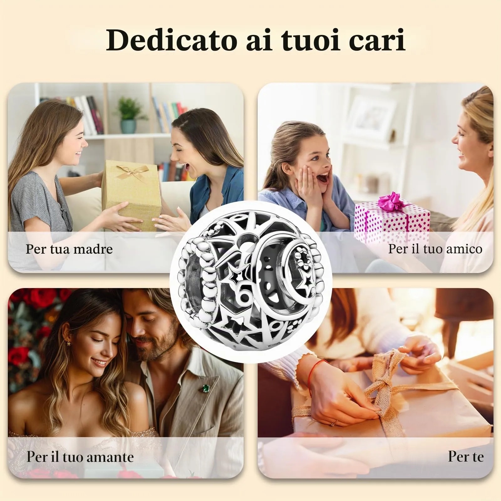 J.Fée Ciondoli Charm per Bracciali e Collane in Argento 925 da Donna - immagine 8