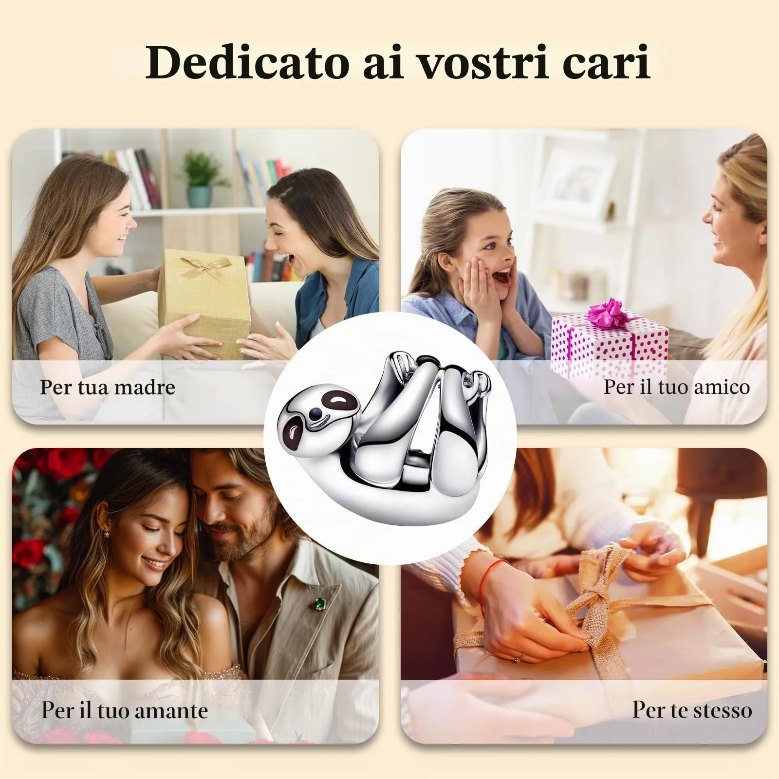 J.Fée Ciondoli Charm per Bracciali e Collane in Argento 925 per Donna - immagine 8