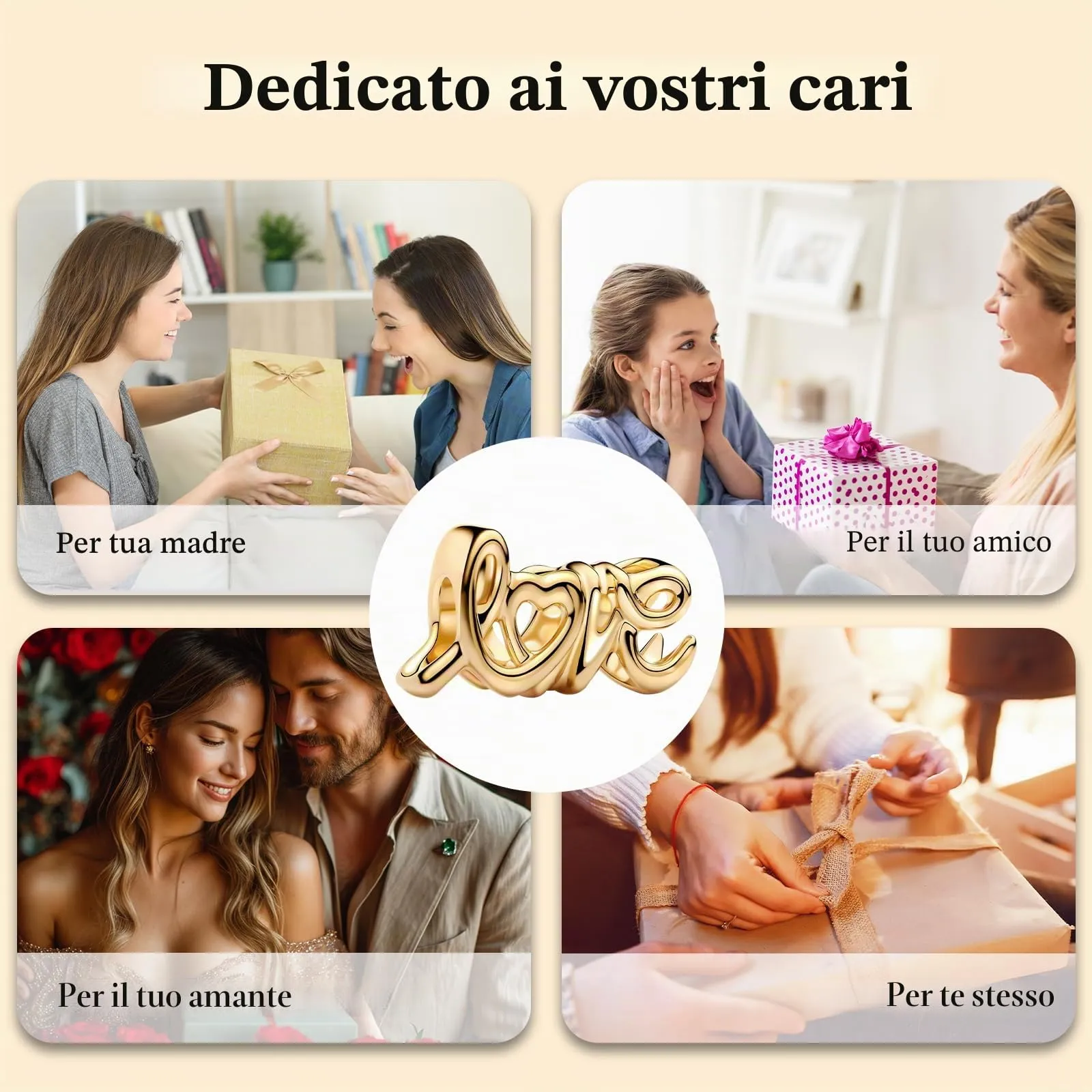 J.Fée Ciondoli Charm per Bracciali e Collane in Argento 925 da Donna - immagine 8