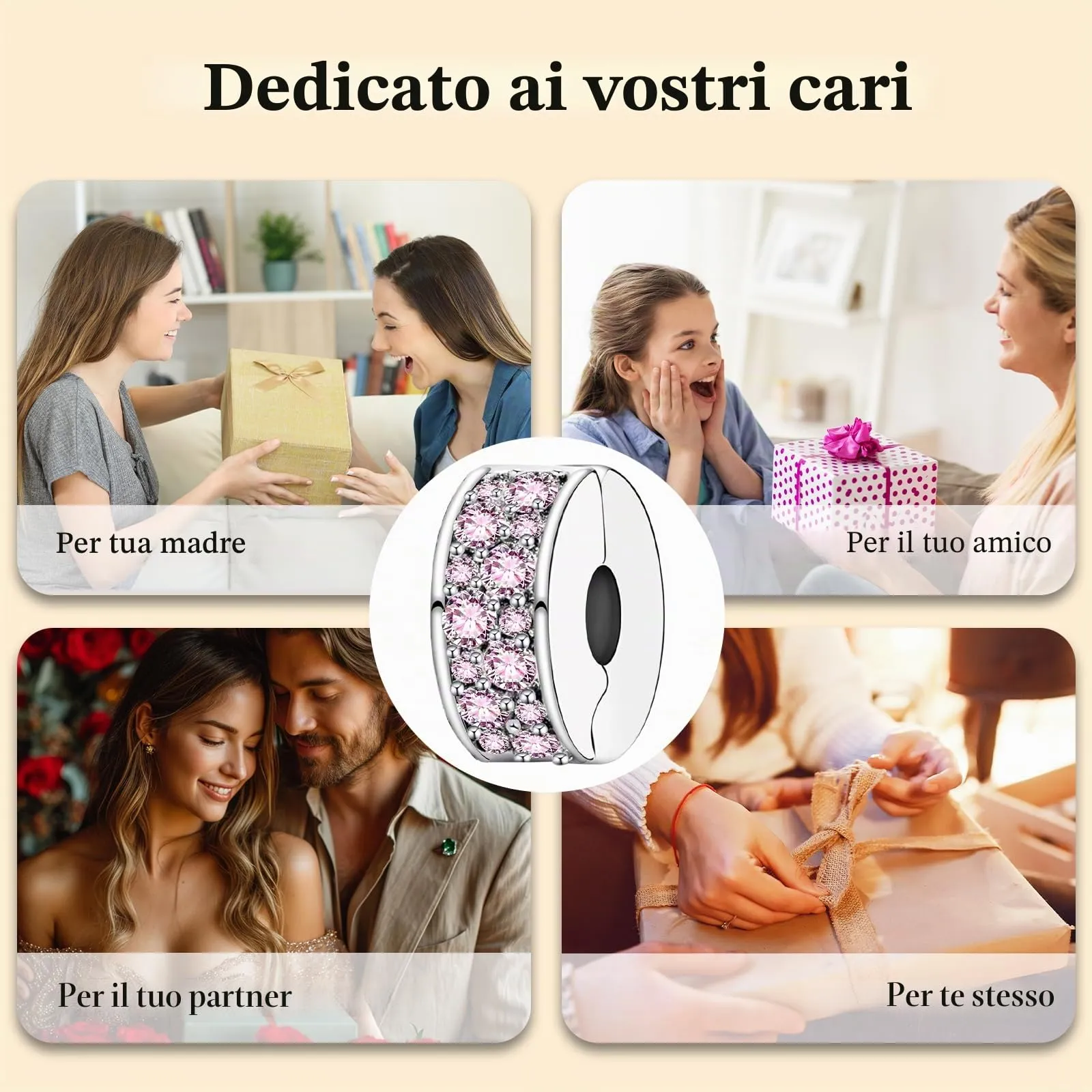 J.Fée Ciondoli Charm per Bracciali e Collane in Argento 925 da Donna - immagine 8