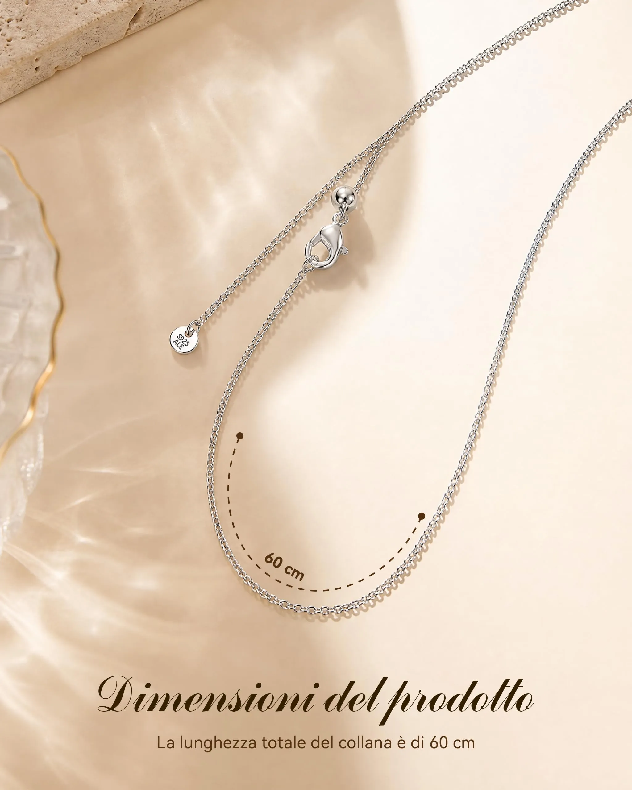 J.Fée Collana Catenina in Argento 925 da Donna senza Ciondolo - immagine 6