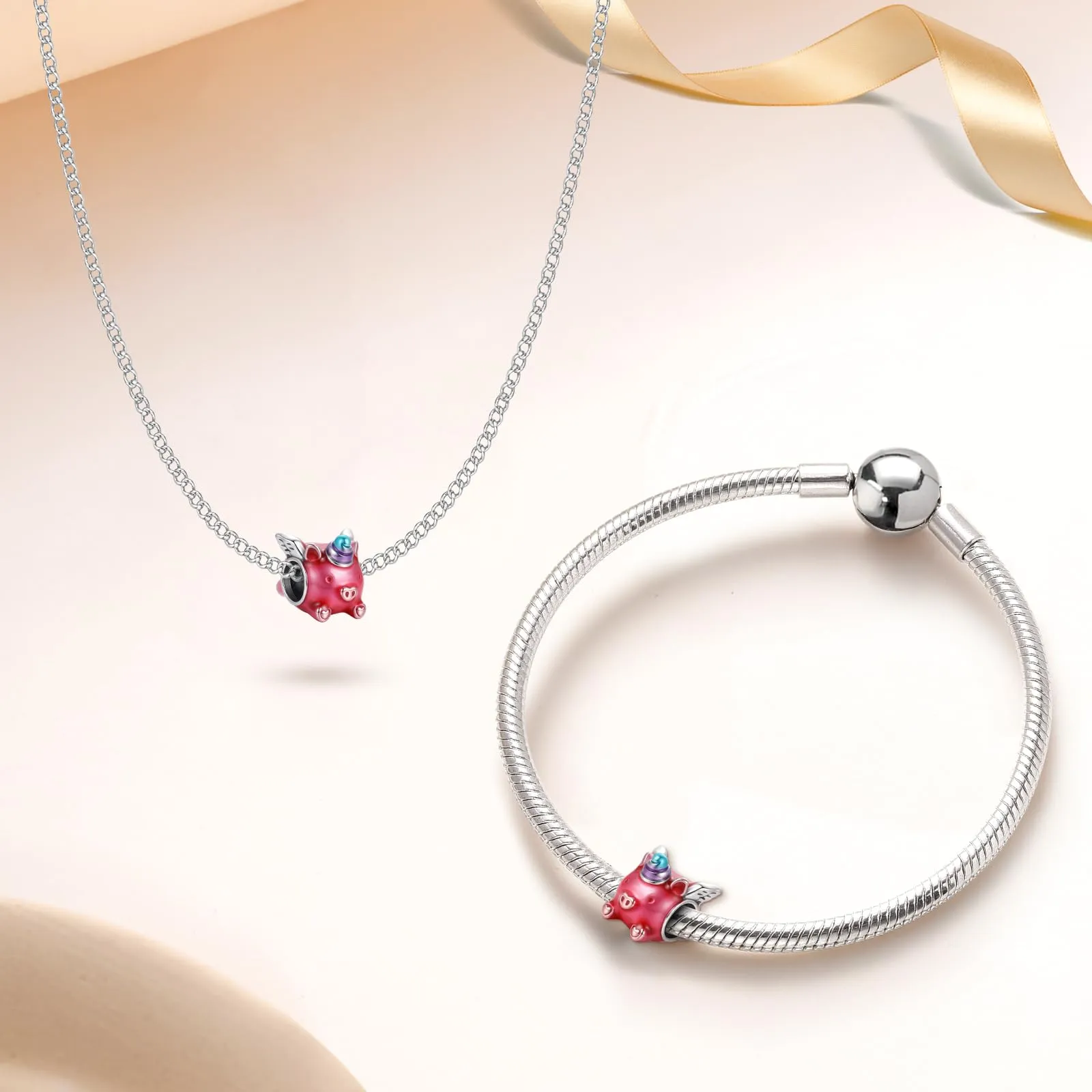 J.Fée Ciondoli Charm per Bracciali e Collane in Argento 925 da Donna - immagine 5