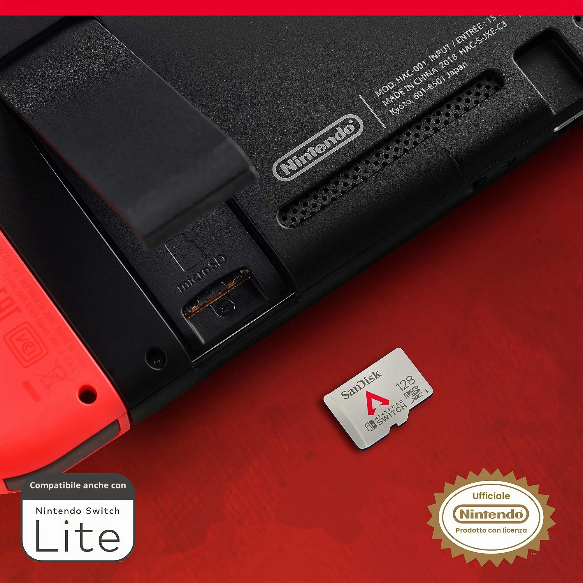 SanDisk Apex Legends 128GB microSDXC Memory Card for Nintendo Switch, UHS-I Class 10 U3 - immagine 2