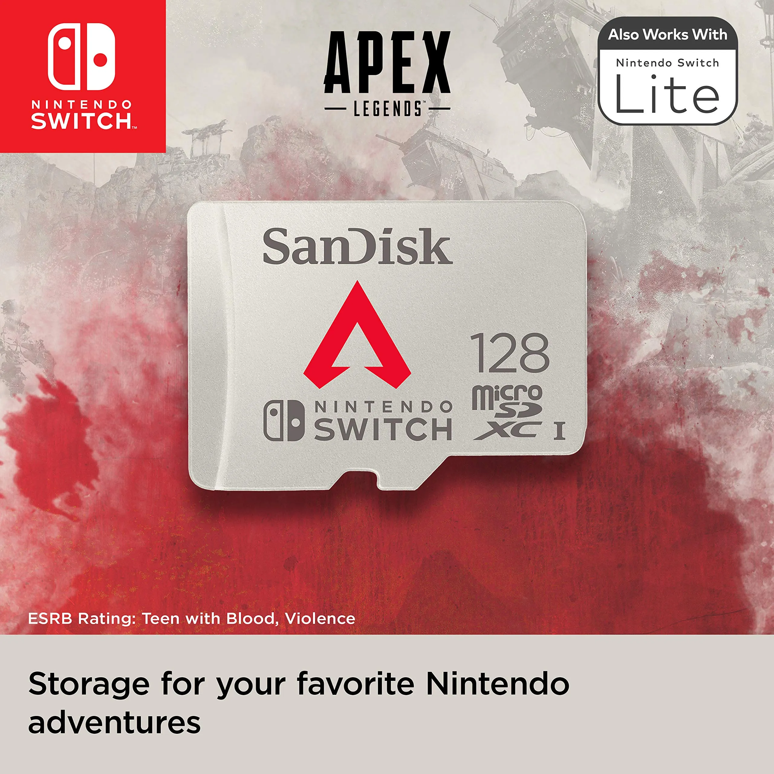 SanDisk Apex Legends 128GB microSDXC Memory Card for Nintendo Switch, UHS-I Class 10 U3 - immagine 5