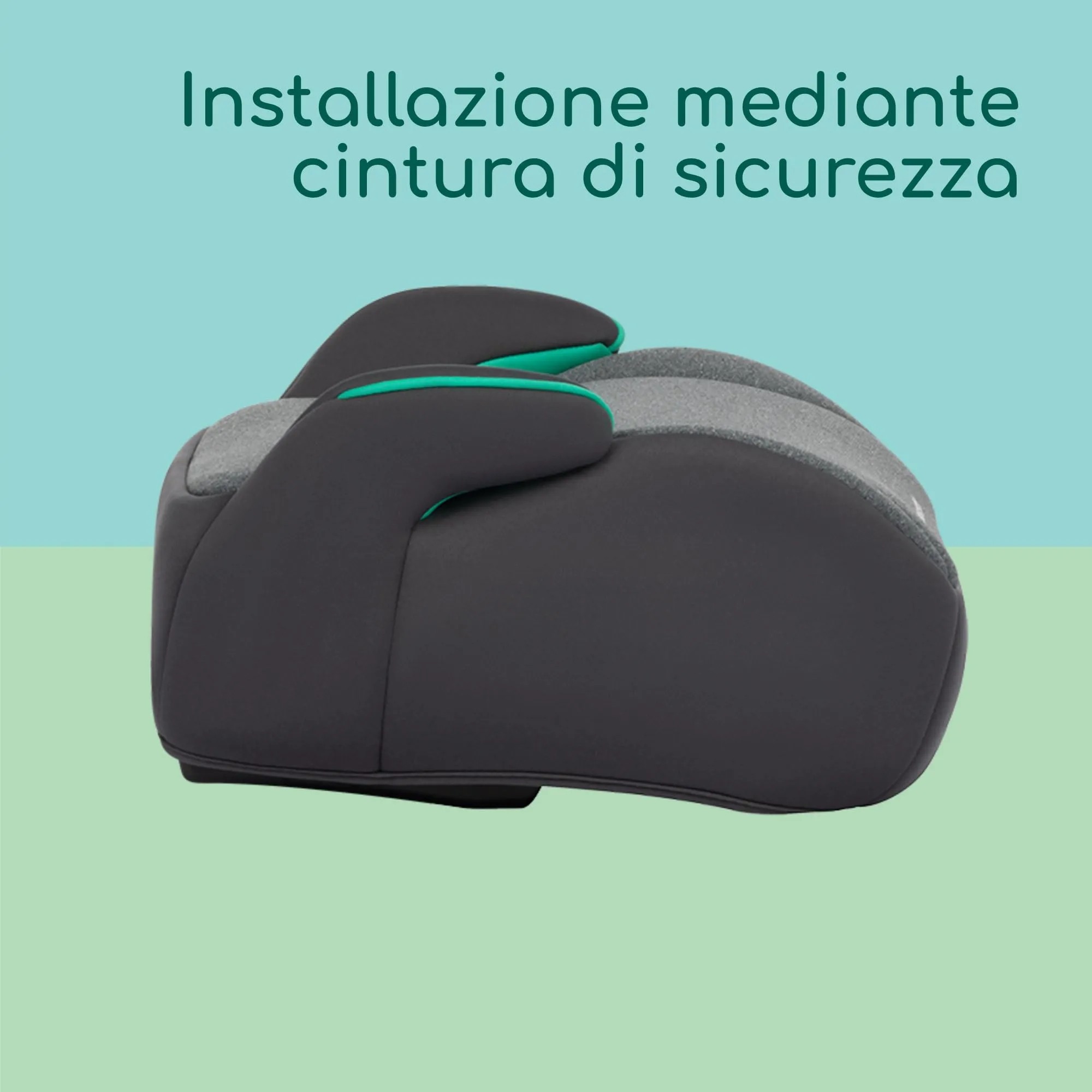 Bebeconfort Manga i-Safe Rialzo Auto, 128-150 cm, Tinted Graphite - immagine 3
