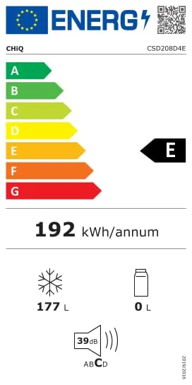 CHiQ CSD208D4E Freezer Verticale 177L Low Frost Acciaio Nero - immagine 15