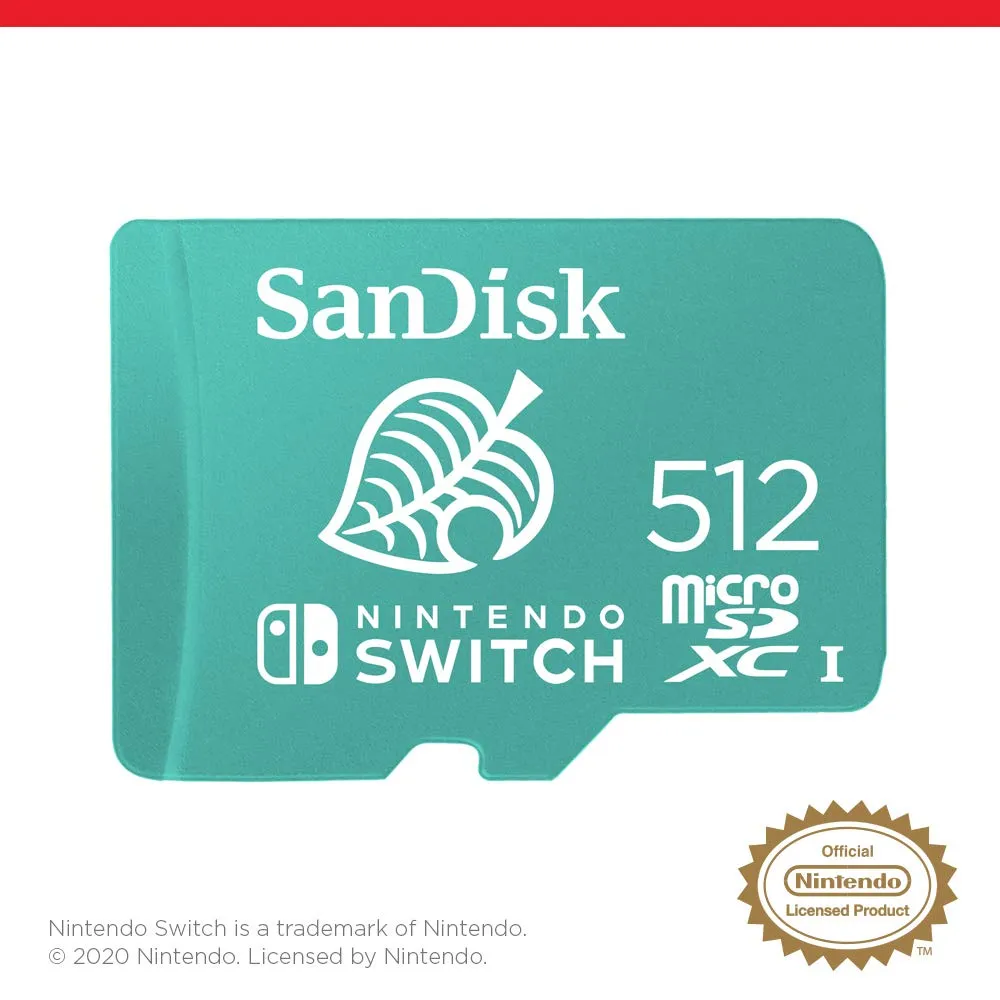 SanDisk 512GB microSDXC Memory Card for Nintendo Switch, UHS-I Class 10 U3, up to 100 MB/s - immagine 7